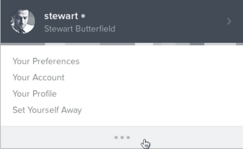 Screenshot of early Slack interface